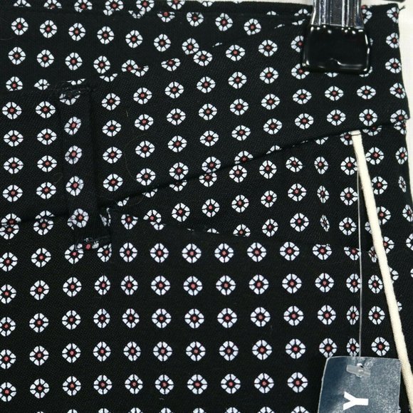Old Navy The Diva Cropped Skinny Pants Black White Floral Stretch‎ 4 - Picture 11 of 12